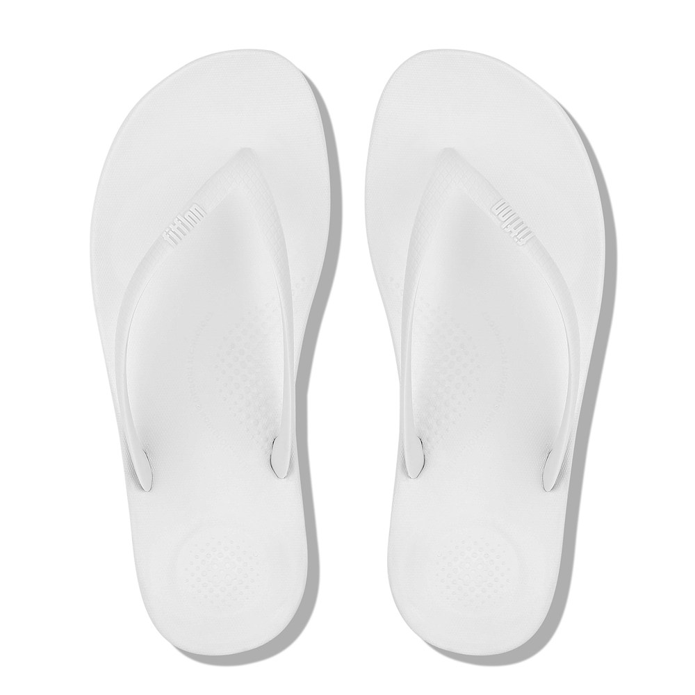 Fitflop Womens Flip-flops - Iqushion Ergonomic - White - 567-TNBEHC